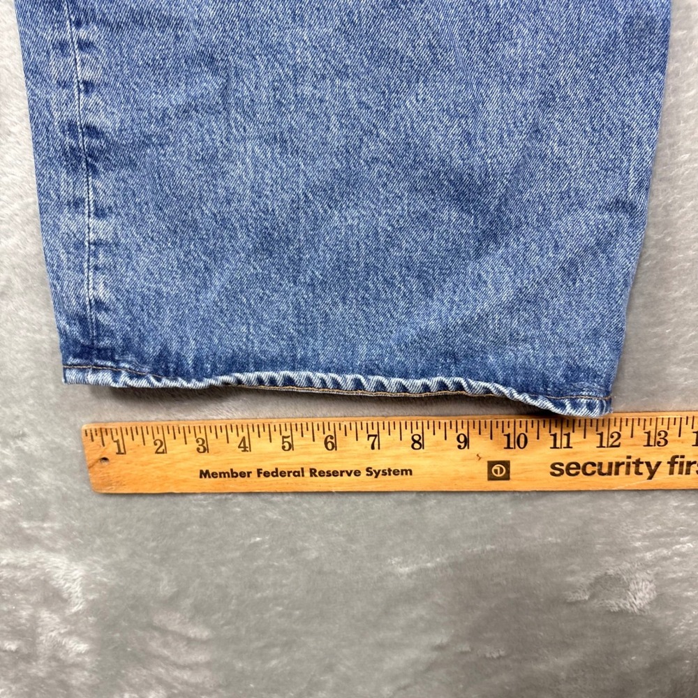 AGOLDE Wide Leg Baggy Jeans Womens 32 Light Blue Organic Cotton High Rise Denim - Picture 14 of 15